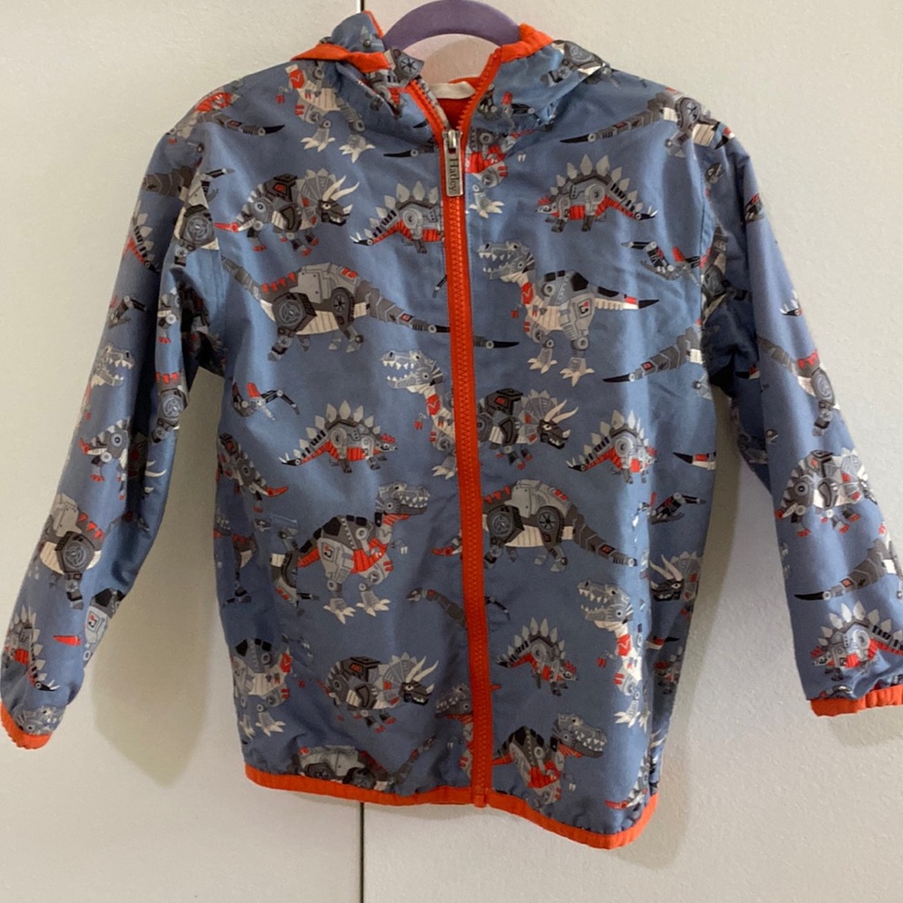 Hatley raincoat Robotic dinosaur size 5